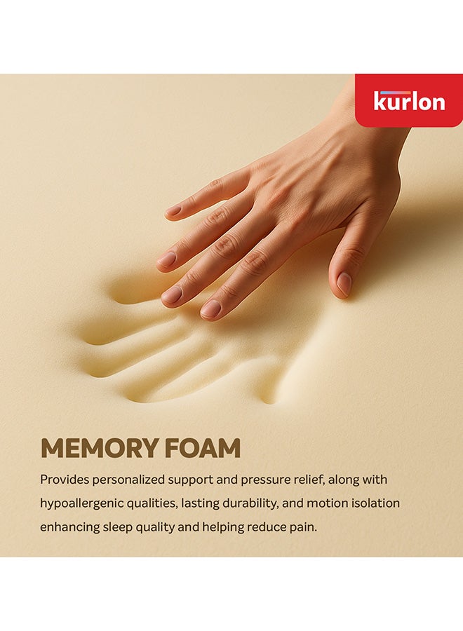 Kurlon DuoRest Memory Foam | Soft, Firm and Reversible Mattress with HR Foam for Back Support | Reinforced Bonded Foam | Medium Firm | Antibacterial | 200x200x20 - Image 3